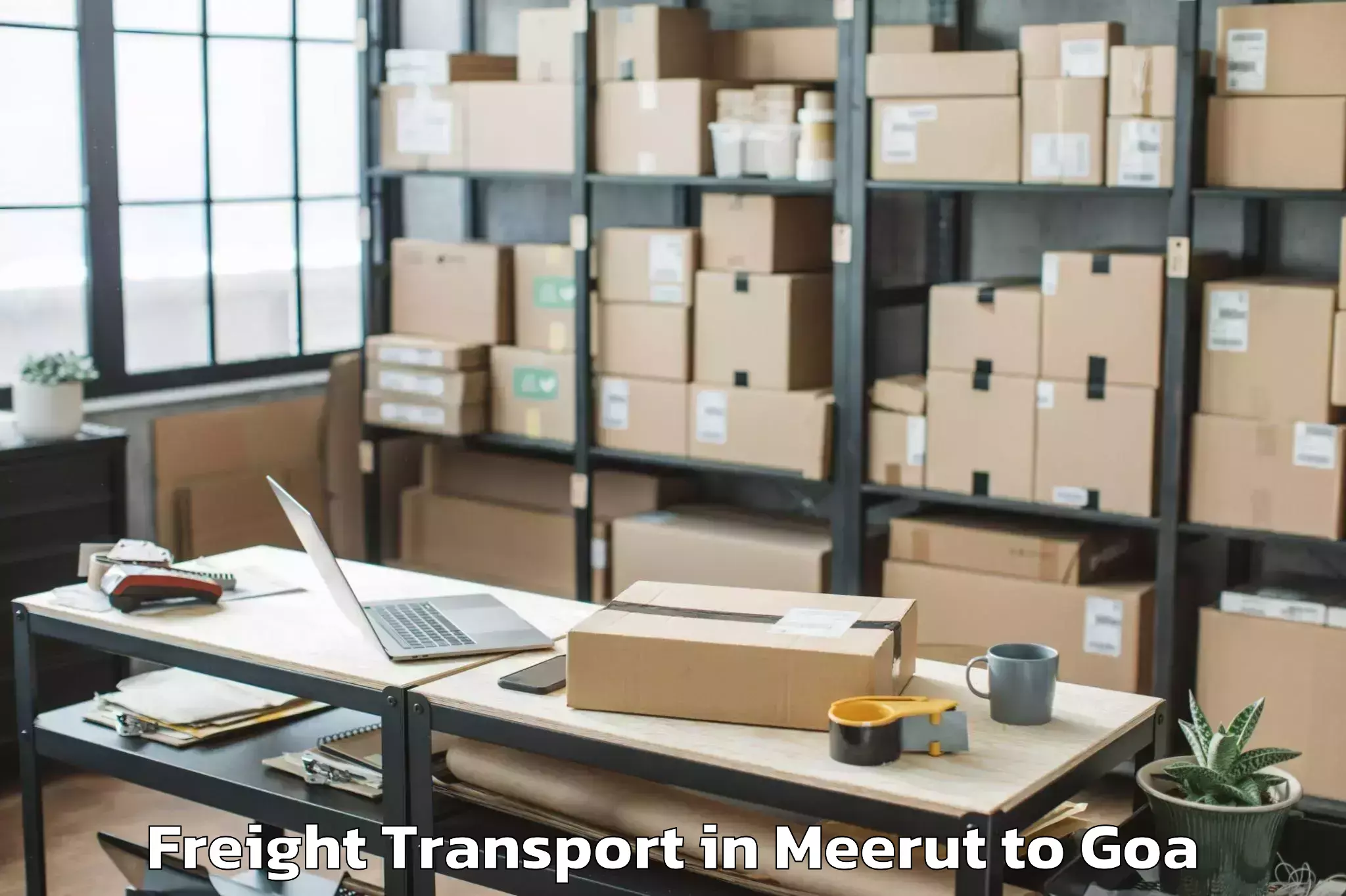 Book Your Meerut to Bicholim Freight Transport Today